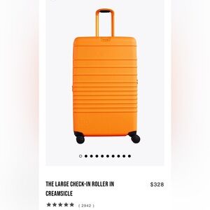 Beis Orange Large Check-In Roller 29” + Cover